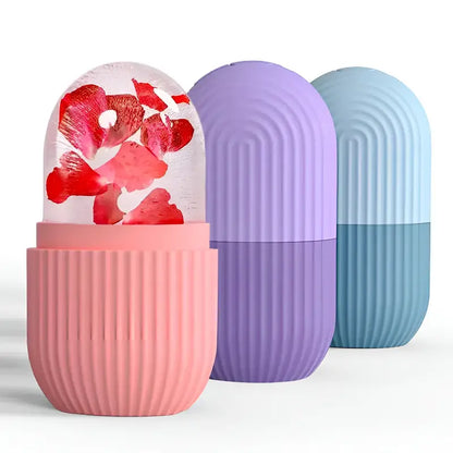 Petal-Infused Cryo Sculpting Roller