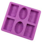 6-Cavity Floral Pattern Silicone Soap & Craft Mold