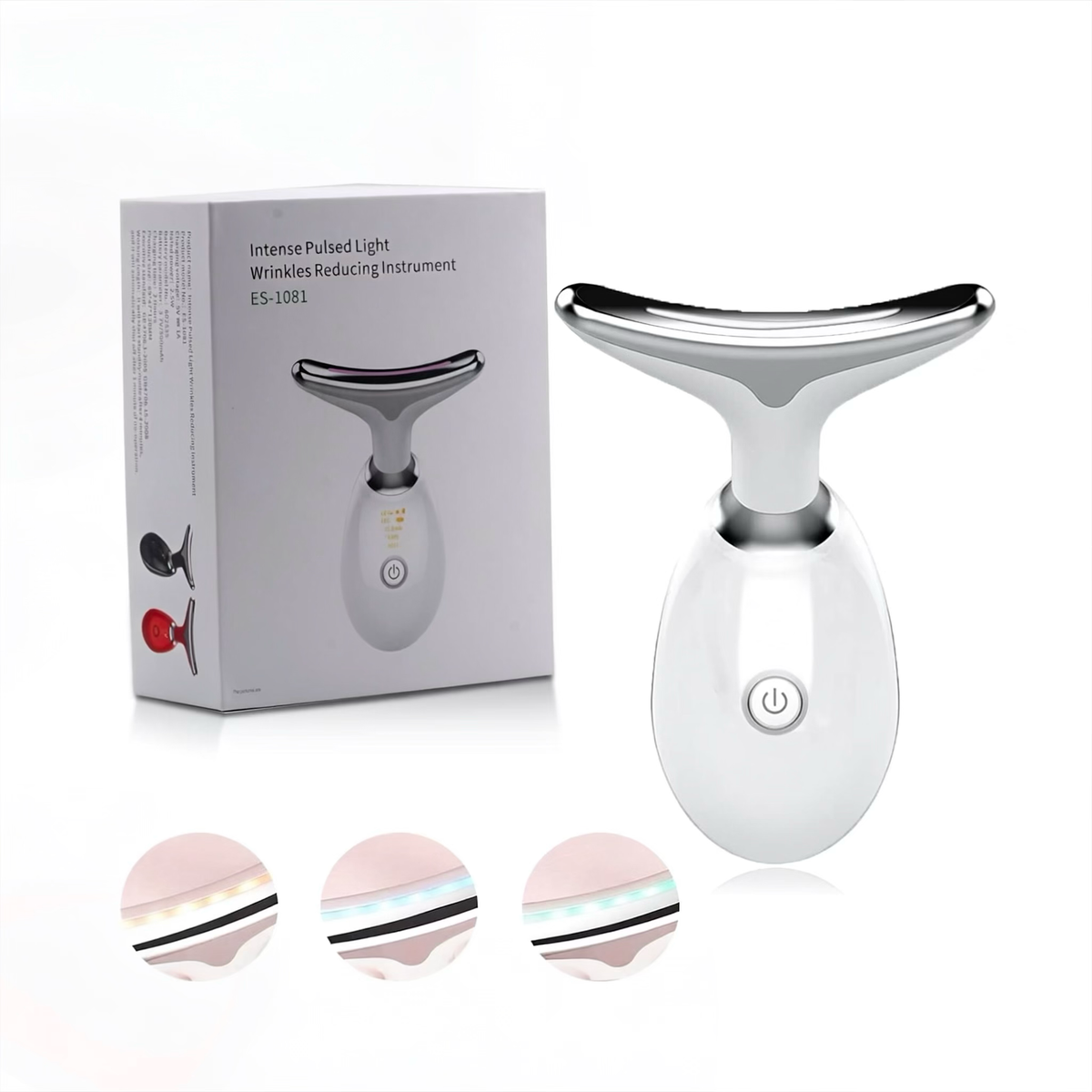 Electric LED Light Therapy Face and Neck Massager