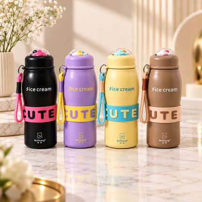 600ml Ice Cream Vacuum Insulated Stainless Steel Bottle