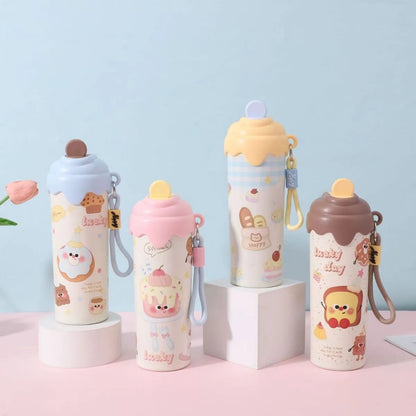 600ml Stainless Steel Insulated Kids Water Bottle Leakproof