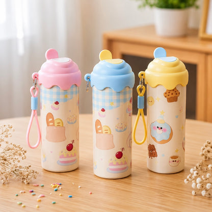 600ml Stainless Steel Insulated Kids Water Bottle Leakproof