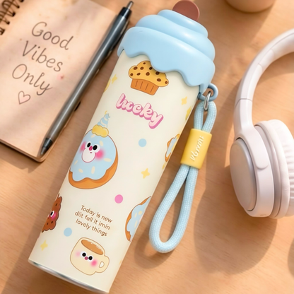 600ml Stainless Steel Insulated Kids Water Bottle Leakproof