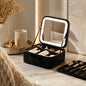 LED Cosmetic Bag With Mirror & USB Charging