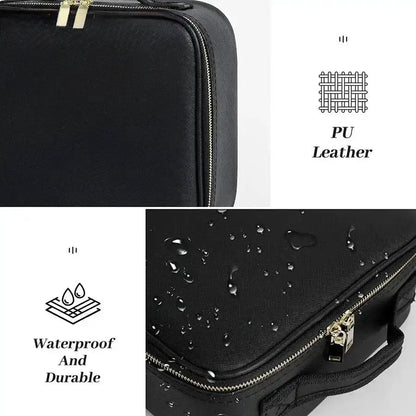 LED Cosmetic Bag With Mirror & USB Charging