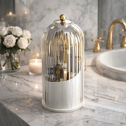 Luxury Rotating Makeup Brush Holder