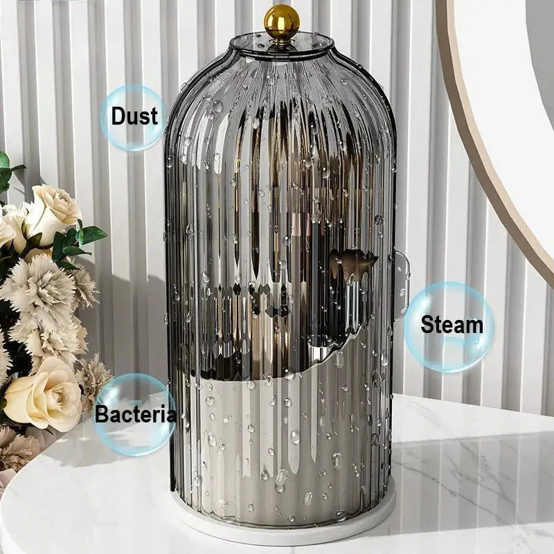 Luxury Rotating Makeup Brush Holder