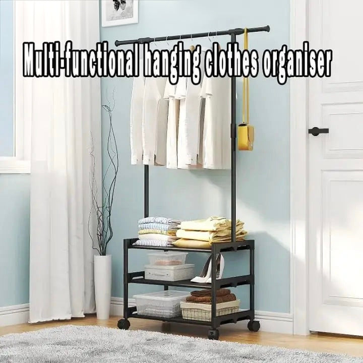 2 Layer Attachable Cloth Rack