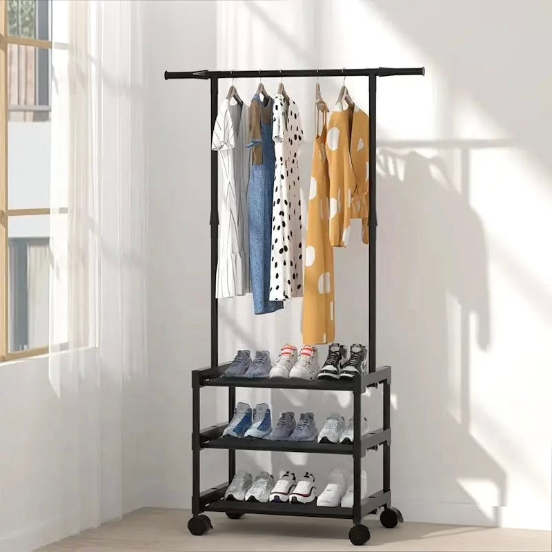 2 Layer Attachable Cloth Rack