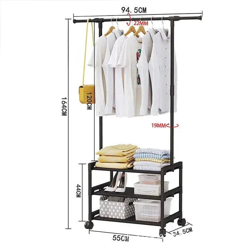 2 Layer Attachable Cloth Rack