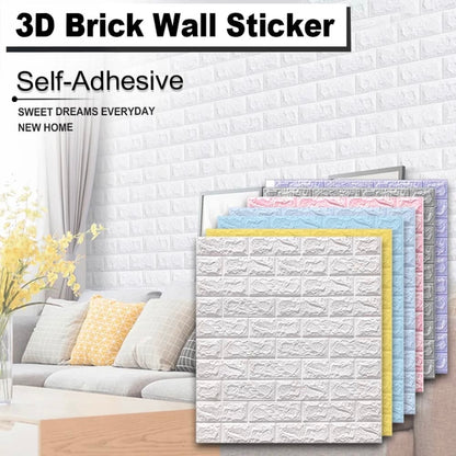 Self-Adhesive 3D Brick-Pattern Wall Panel