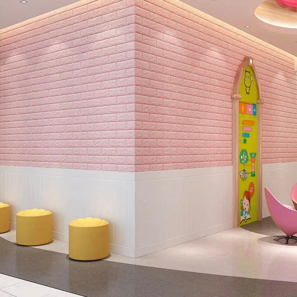 Self-Adhesive 3D Brick-Pattern Wall Panel