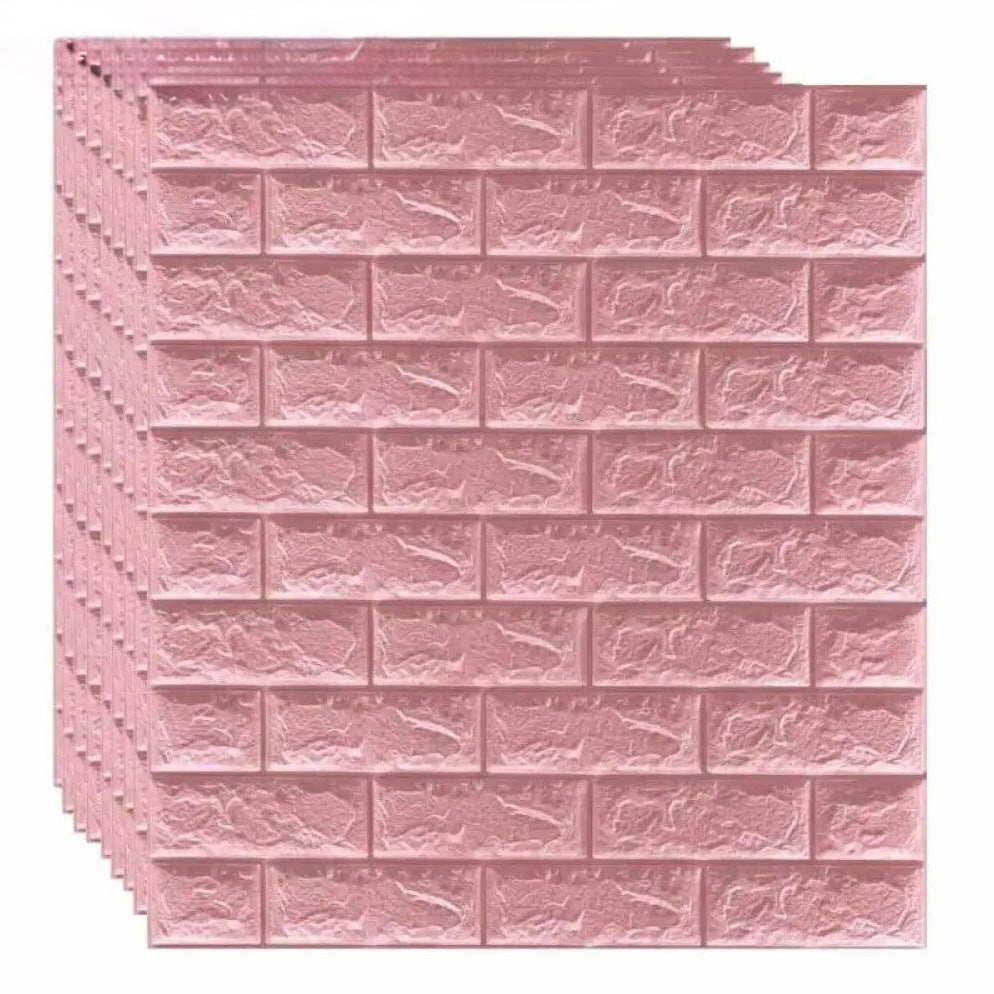 Self-Adhesive 3D Brick-Pattern Wall Panel