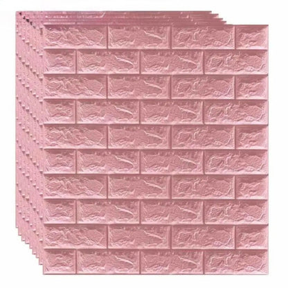 Self-Adhesive 3D Brick-Pattern Wall Panel