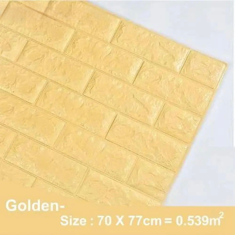 Self-Adhesive 3D Brick-Pattern Wall Panel