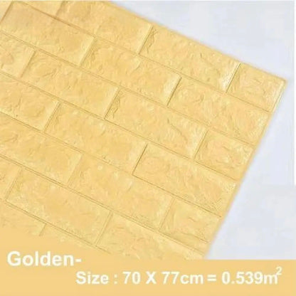 Self-Adhesive 3D Brick-Pattern Wall Panel