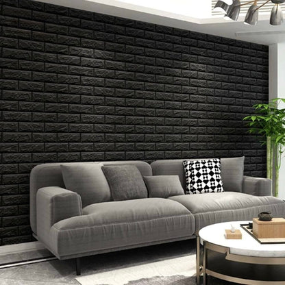 Self-Adhesive 3D Brick-Pattern Wall Panel