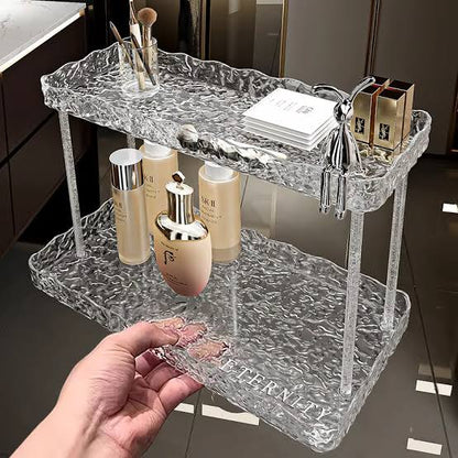 Luxury 2 Tier Acrylic Vanity Cosmetic Organizer