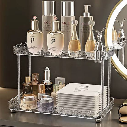 Luxury 2 Tier Acrylic Vanity Cosmetic Organizer