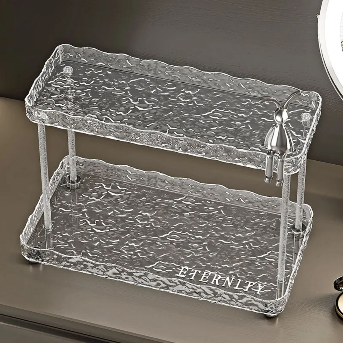 Luxury 2 Tier Acrylic Vanity Cosmetic Organizer