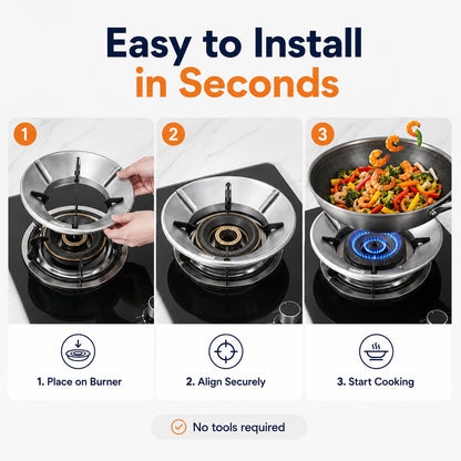 Gas Saving Windproof Stove Stand and Burner Cover