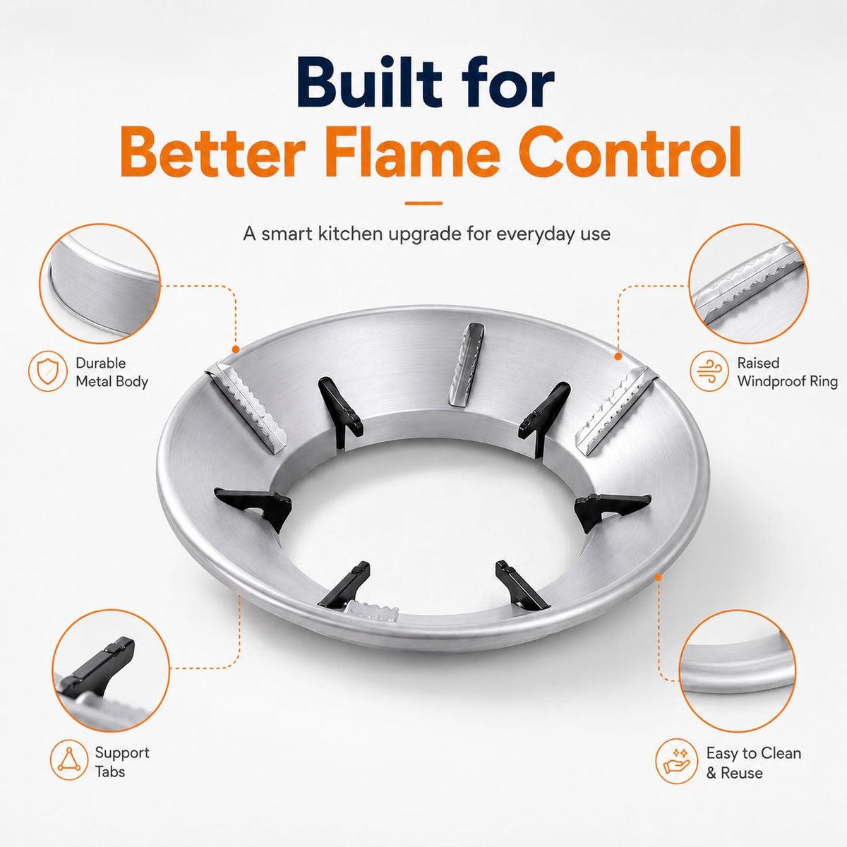 Gas Saving Windproof Stove Stand and Burner Cover