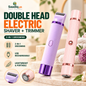 2-in-1 Double Head Electric Shaver and Trimmer for Women