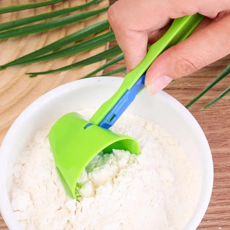 2-in-1 Kitchen Funnel Scoop No Spill Liquid Transfer