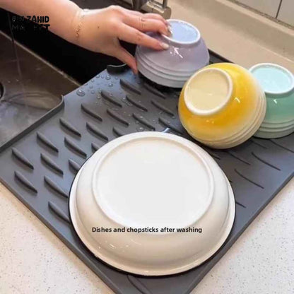 Silicone Anti Slip Kitchen Drain Mat