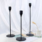 Black Metal Taper Candle Holders