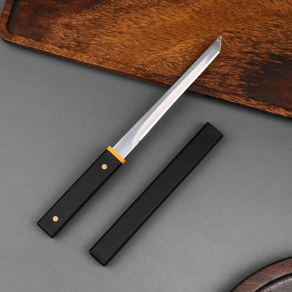 LLHQAMT Fruit Knife Stainless Steel Woodgrain Handle