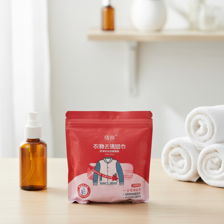 Portable Clothing Stain Remover Wipes 20 Count