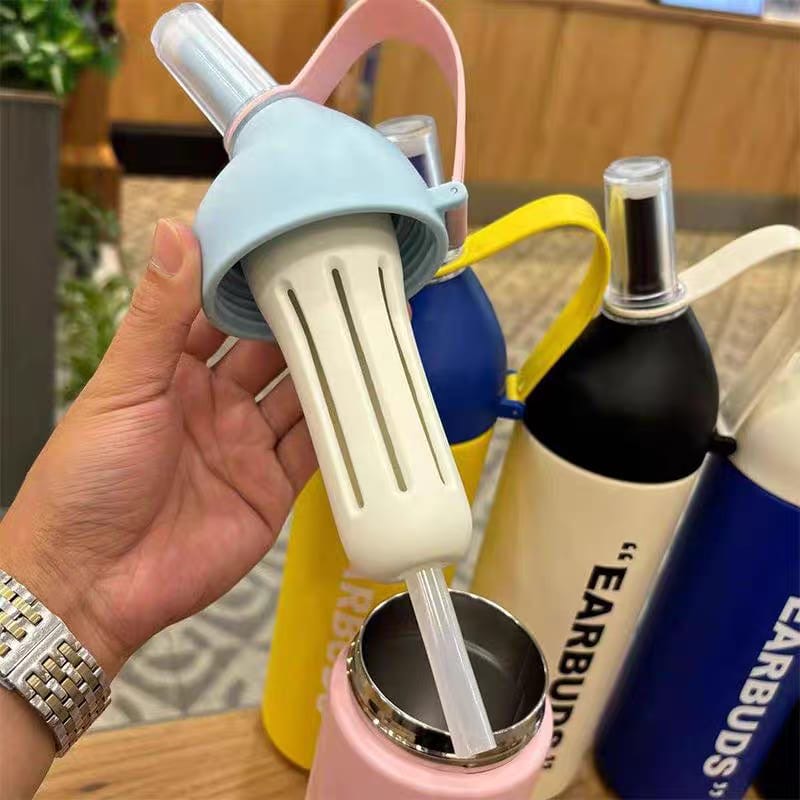 Two Toned Large Capacity Stainless Steel Water Bottle