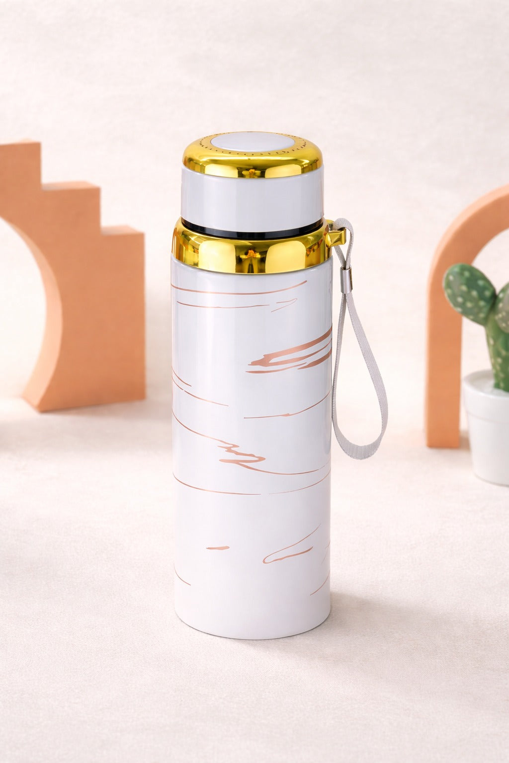 Marble Print Stainless Steel Vacuum Insulated Water Bottle