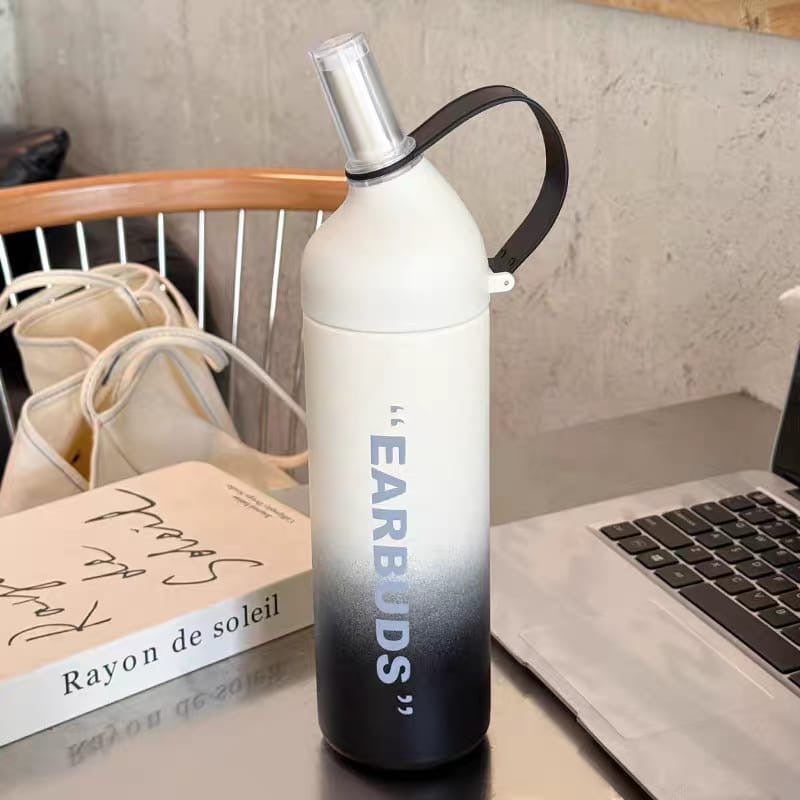 Two Toned Large Capacity Stainless Steel Water Bottle
