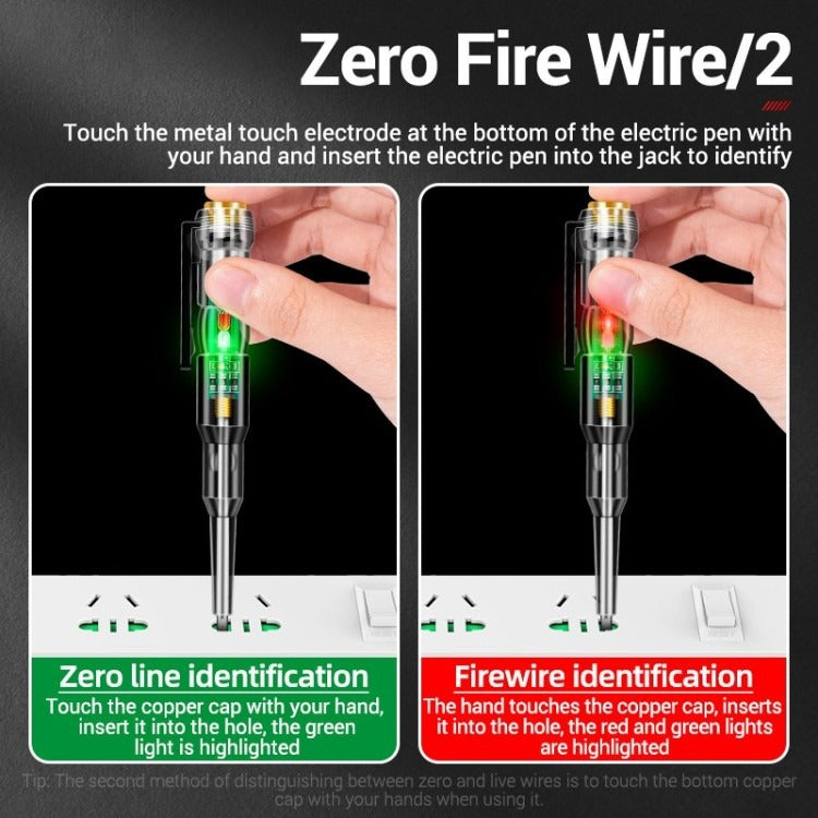 Intelligent LED Voltage Test Pen Screwdriver 24-250V