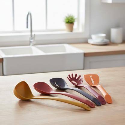 5 In 1 Plastic Spoon Set