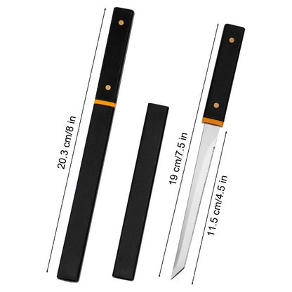 LLHQAMT Fruit Knife Stainless Steel Woodgrain Handle
