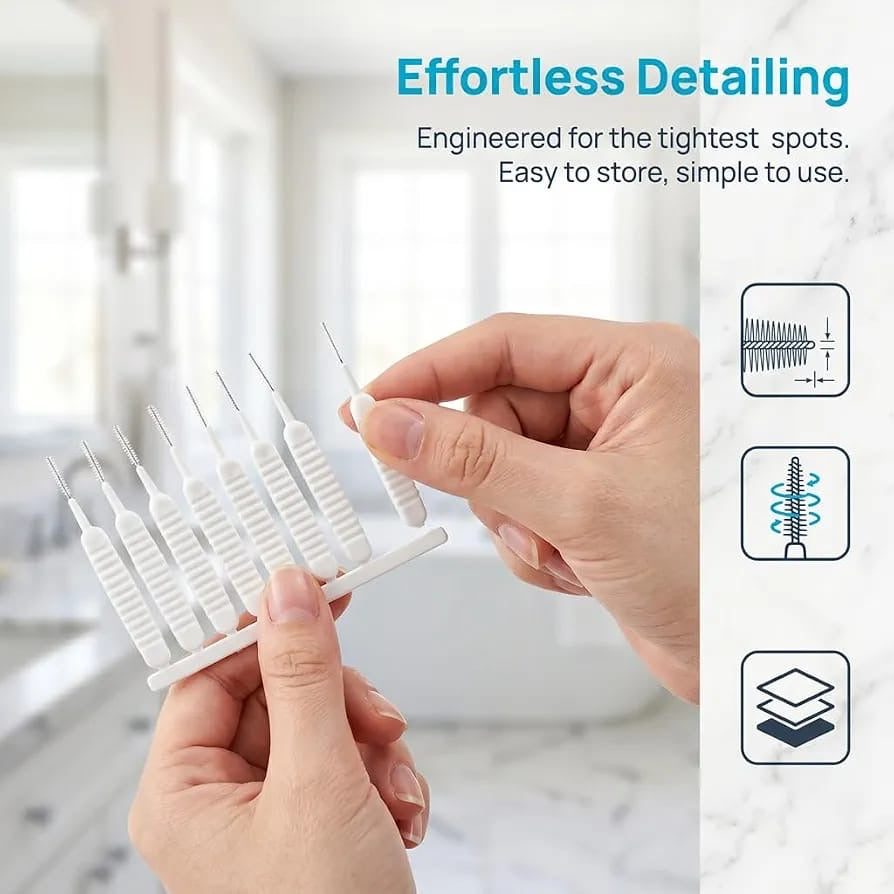 10 Pcs Shower Cleaning Brush Set Anti-Clogging Small Brush