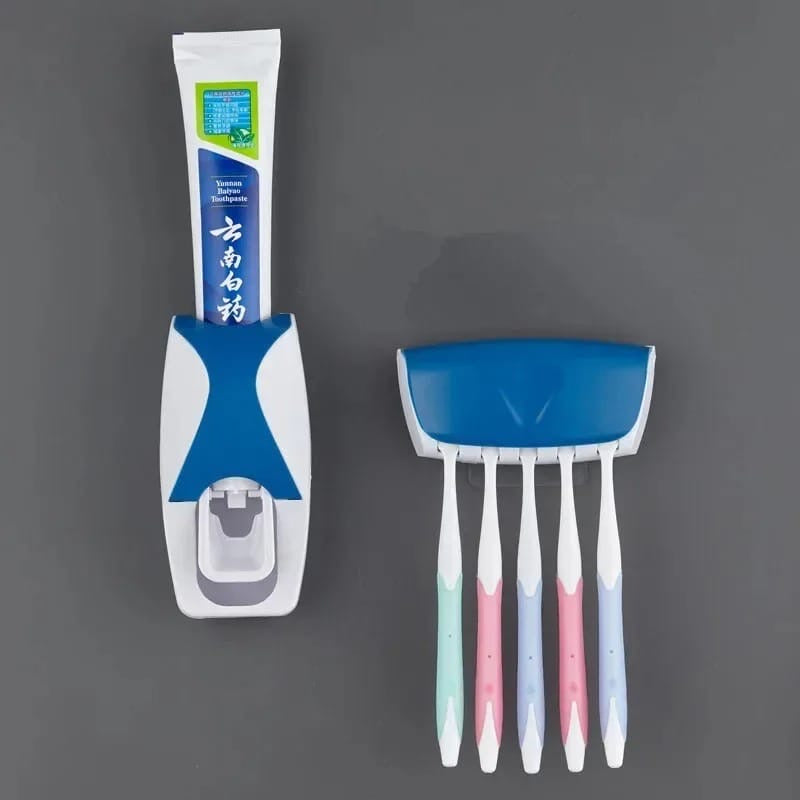 Creative Toothpaste Dispenser And Toothbrush Holder
