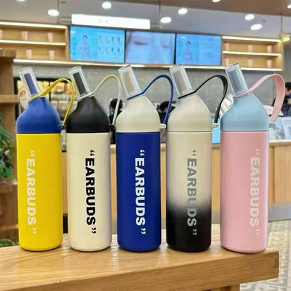 Two Toned Large Capacity Stainless Steel Water Bottle