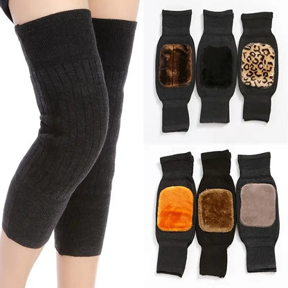 Warm Wool Knee Pads Elastic Support Protector