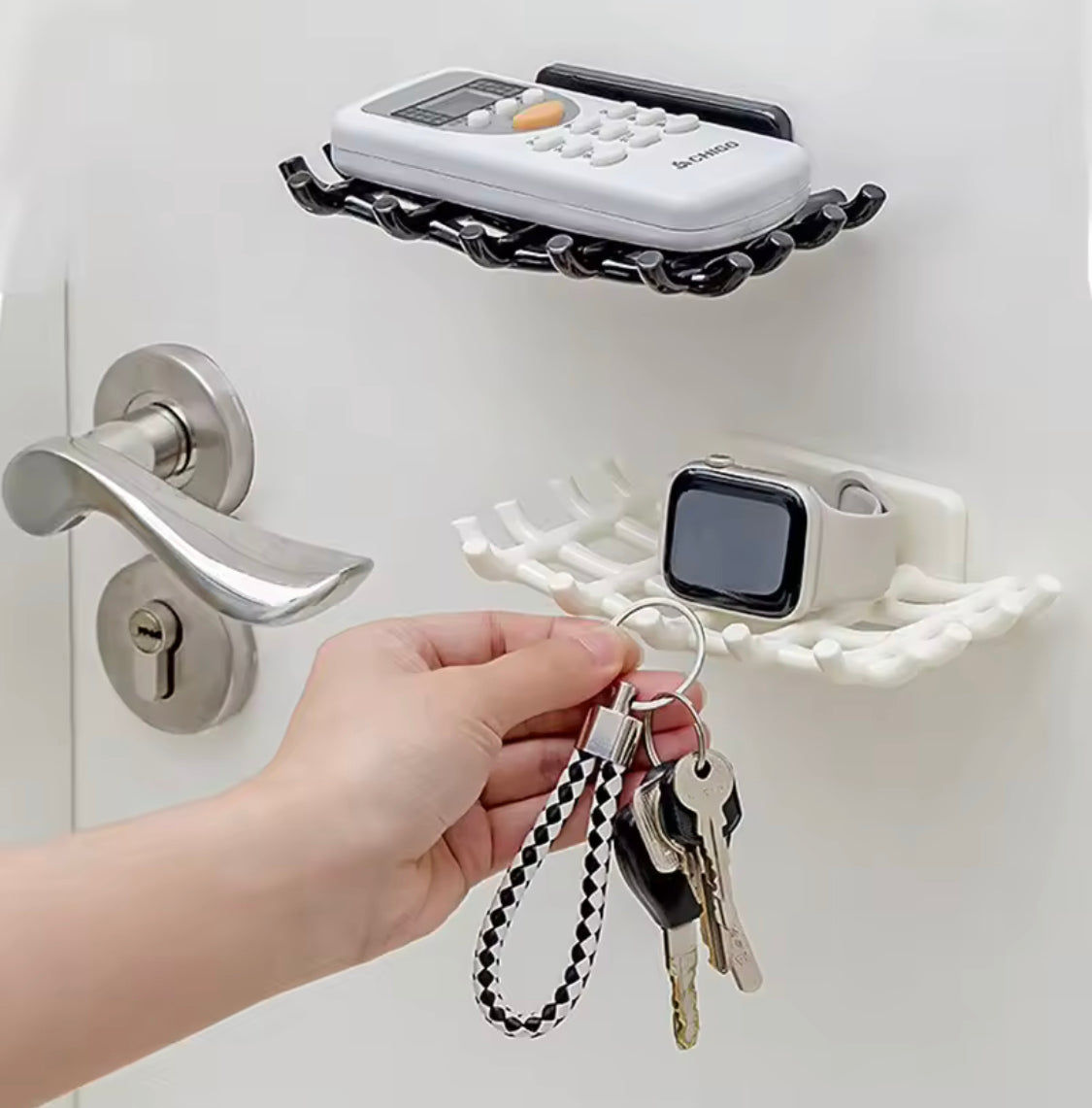 Wall Mounted No-Punch Soap Holder Grid Dish