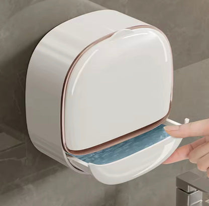 Wall Mounted ABS Soap Box With Flip Cover