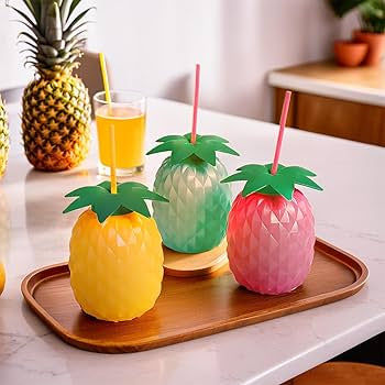Fruit Shape Kids Water Bottle With Straw