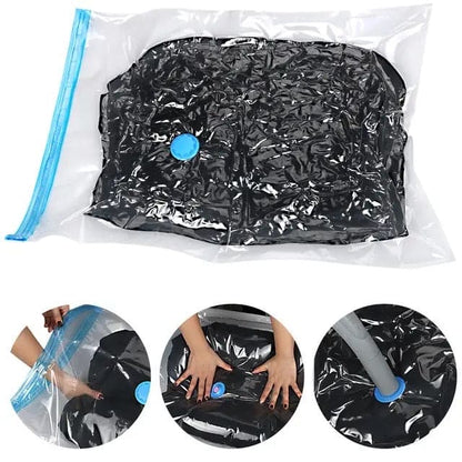 5-Piece Vacuum Storage Bags Space Saver Set with Hand Pump