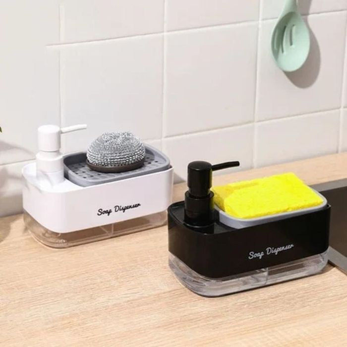 Multifunctional Soap Dispenser With Sponge Holder