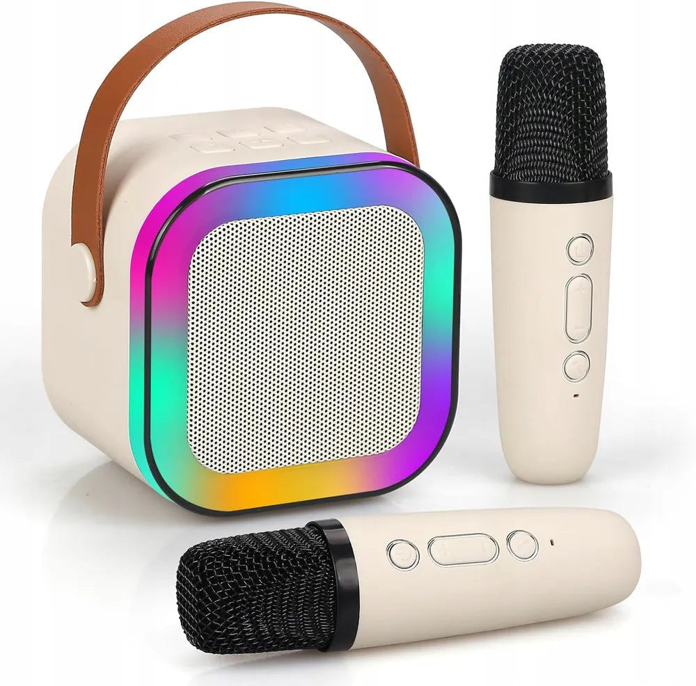 Mini Karaoke Bluetooth Speaker With LED Lights