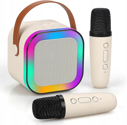 Mini Karaoke Bluetooth Speaker With LED Lights