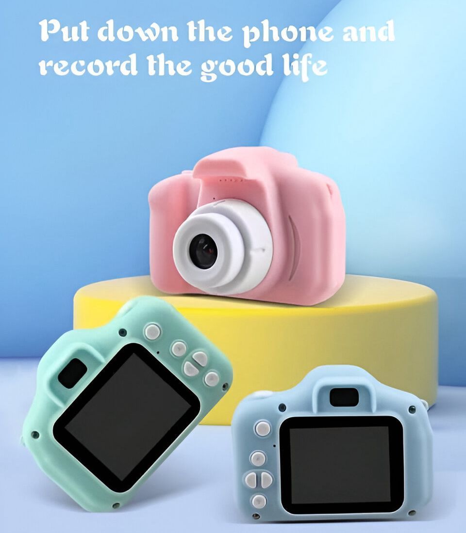 Kids Digital Camera Toy HD Screen Mini Rechargeable Pocket Camera